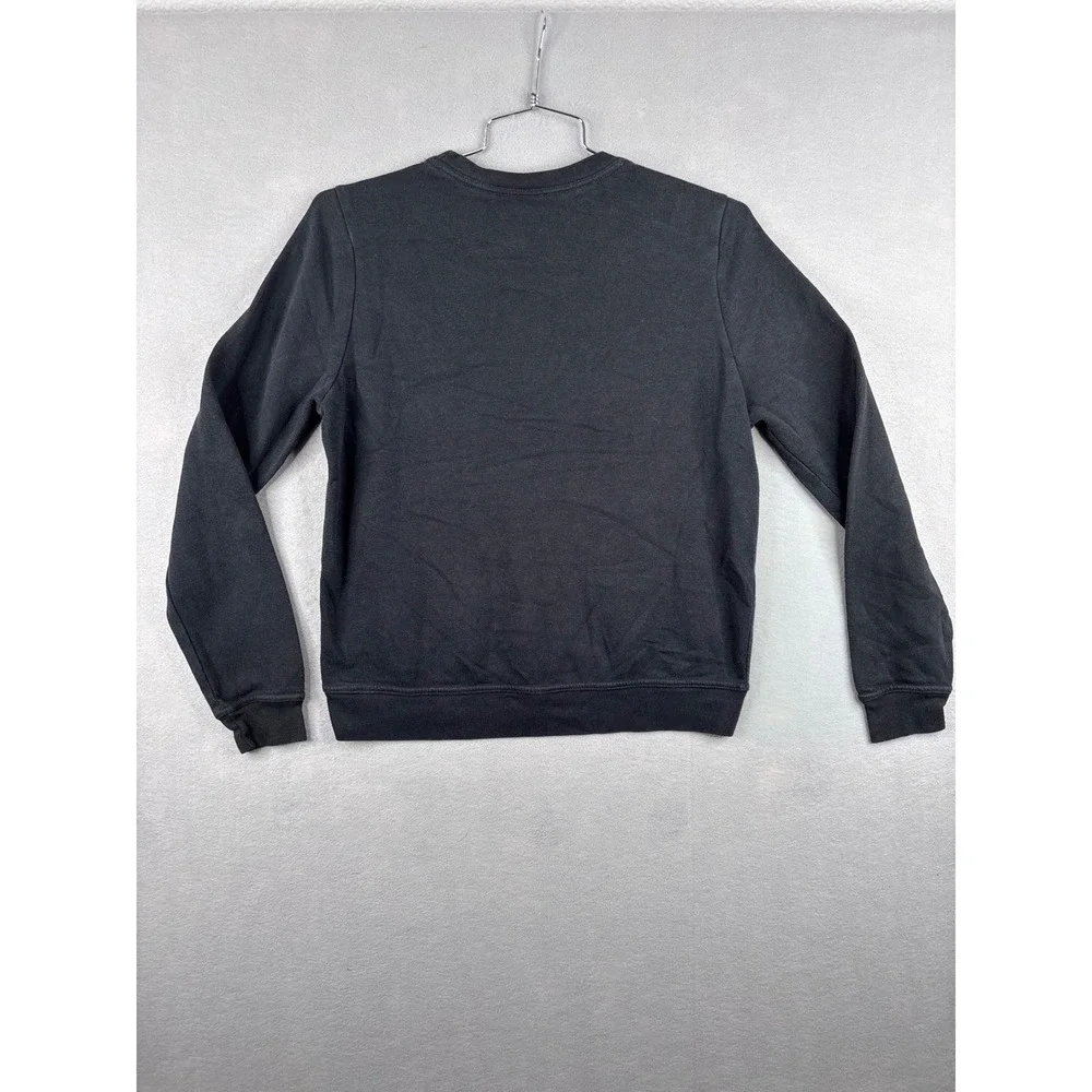 Nike Sportswear Crewneck Sweatshirt Black White Embroidered Logo